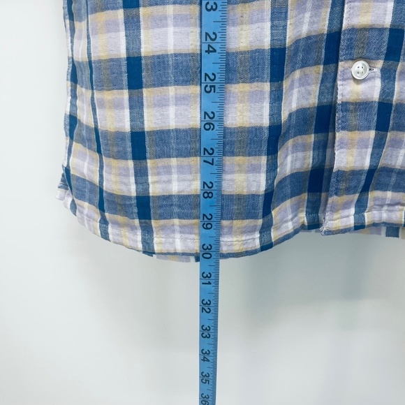 Levi's Men’s Shirt short sleeve multicolored plaid Size M New - Picture 9 of 10